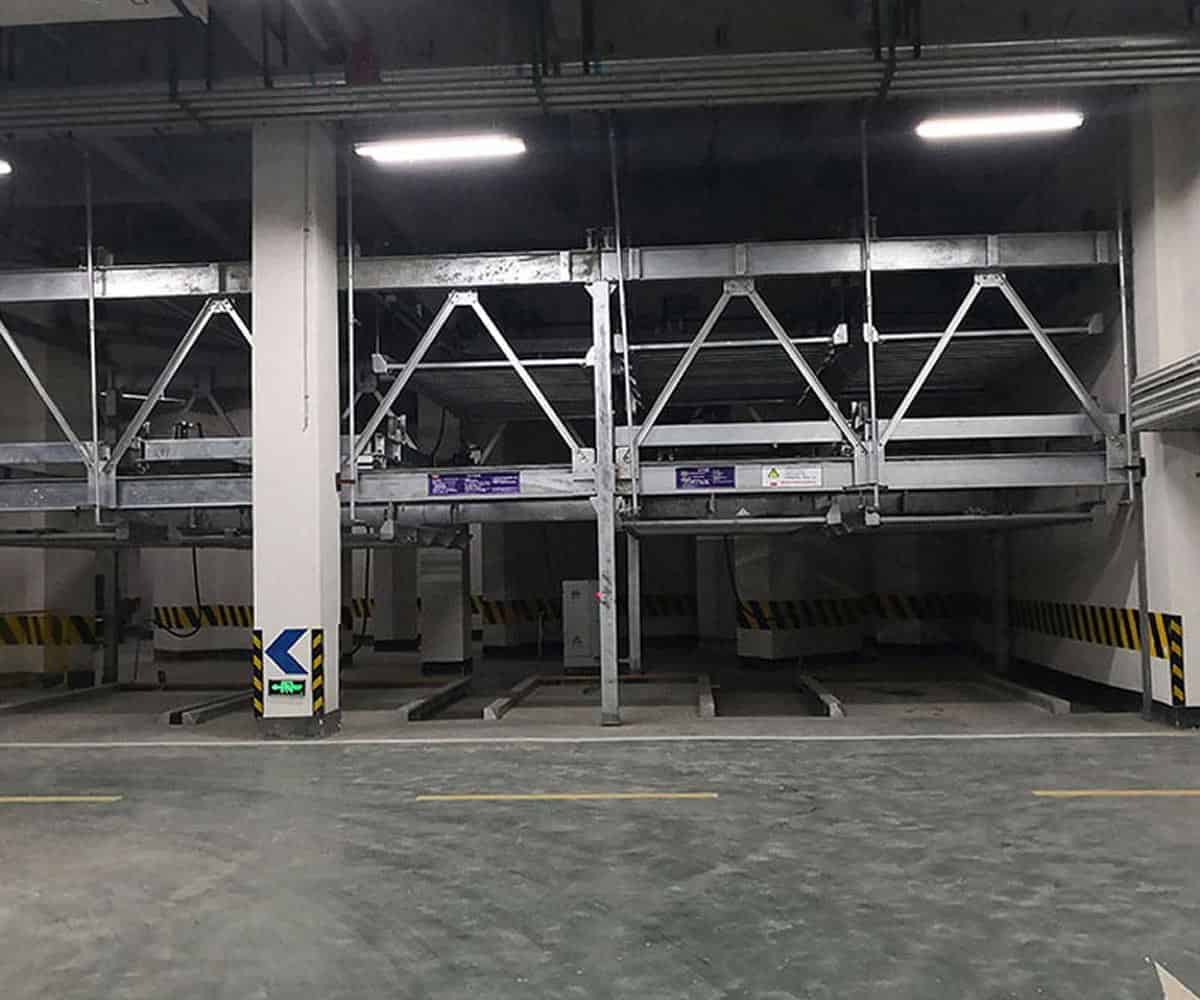 雙層簡易類機械式立體停車設備回收